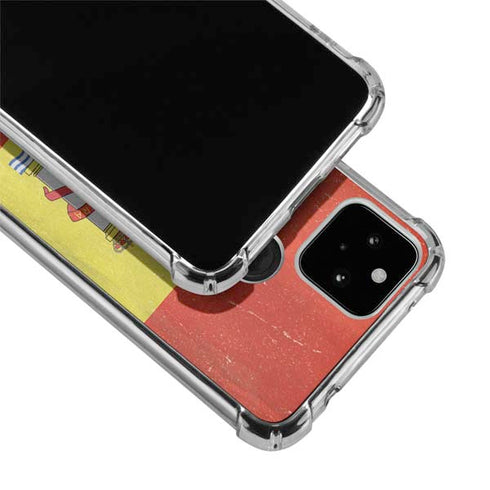 Spain Flag Distressed Google Pixel 5a 5G Clear Case